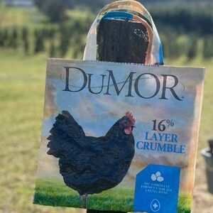 Reversible Lined Recycled Farm Feed Sack bag